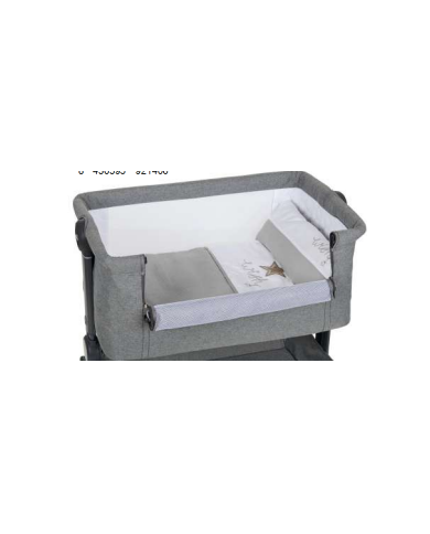 Minicuna comfy gris + textil wish