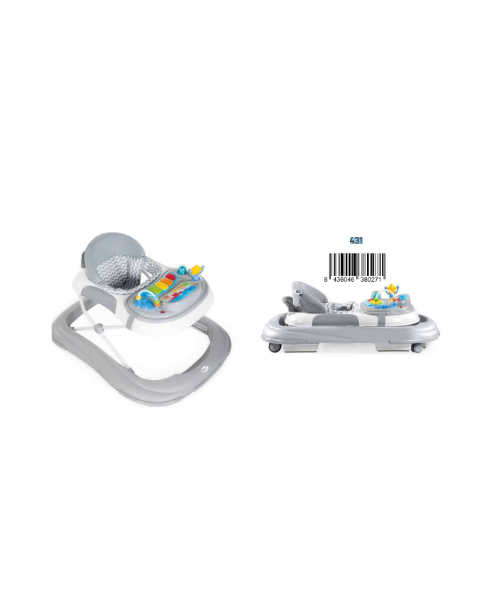 Andador Color gris acuario