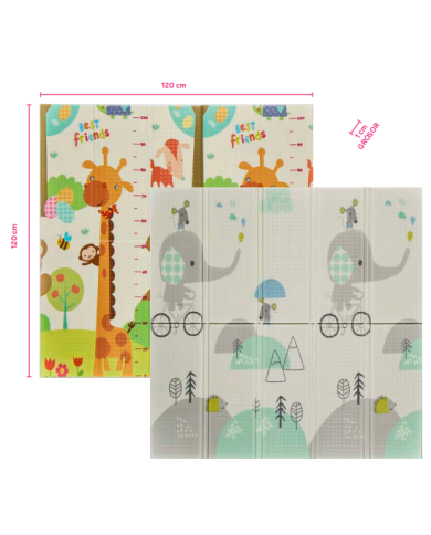 Alfombra de juegos trendy 120x120x1 Elefante