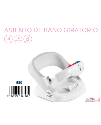 Asiento baño Rounder Osito con Paraguas
