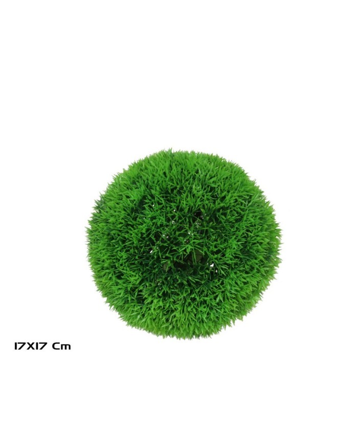 BOLA HIERBA ARTIFICIAL VERDE 17CM DIA.