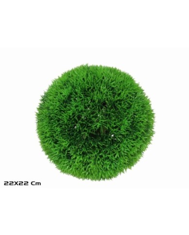 BOLA HIERBA ARTIFICIAL VERDE 22CM DIA.