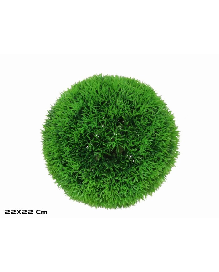 BOLA HIERBA ARTIFICIAL VERDE 22CM DIA.