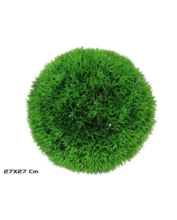 BOLA HIERBA ARTIFICIAL VERDE 27CM DIA.