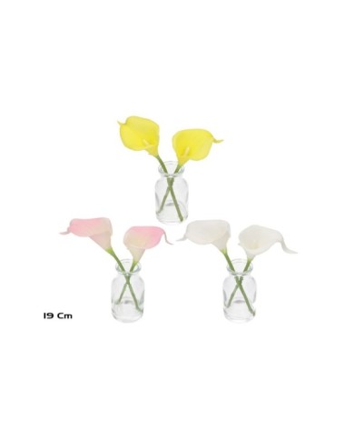 FLORERO SIMIL AGUA CALAS X 2 - 19 CM (S)