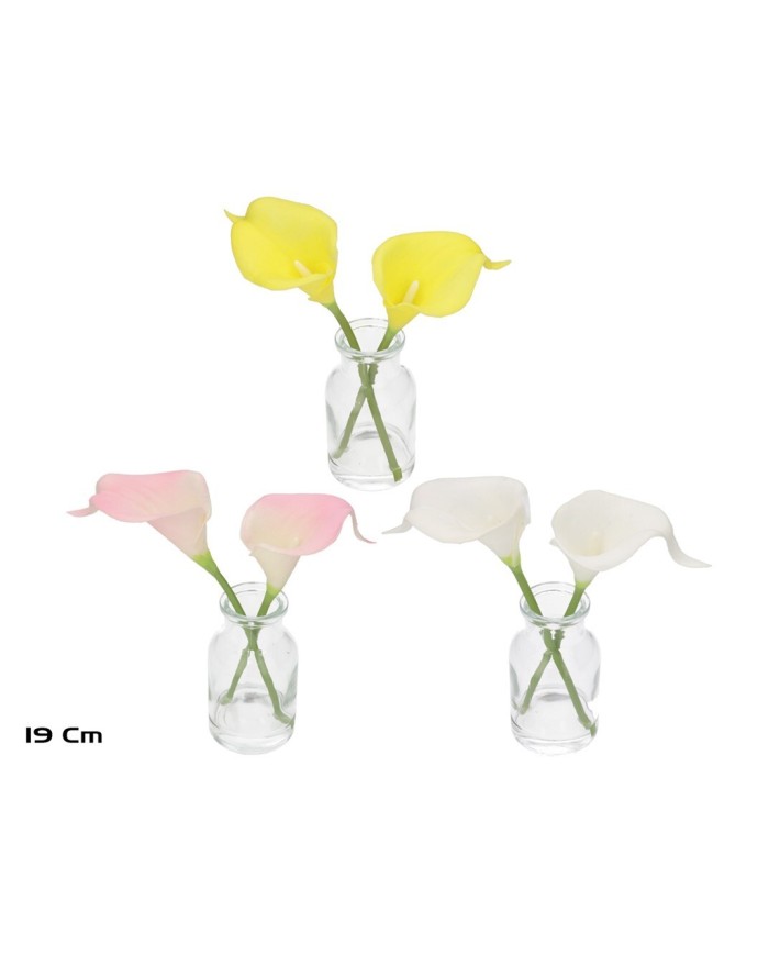 FLORERO SIMIL AGUA CALAS X 2 - 19 CM (S)