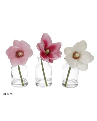 FLORERO SIMIL AGUA MAGNOLIA - 18 CM (S)