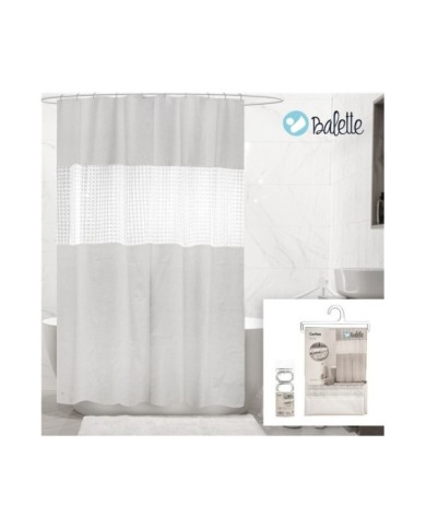 CORTINA BAÑO EVA BLANCA 180x200 cm