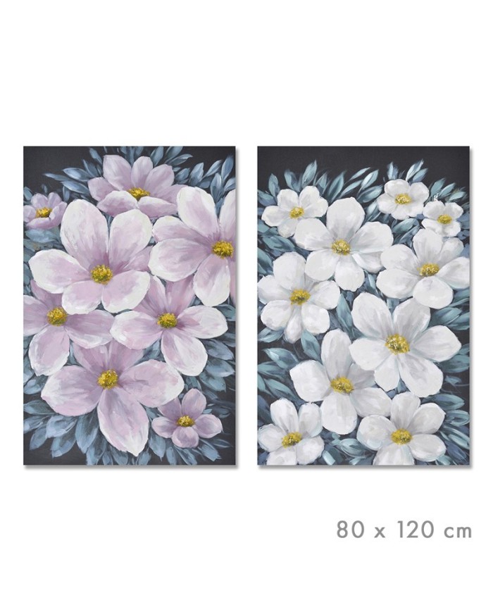 CUADRO OLEO CAMPO AMAPOLAS 80x120 cm SURT/2