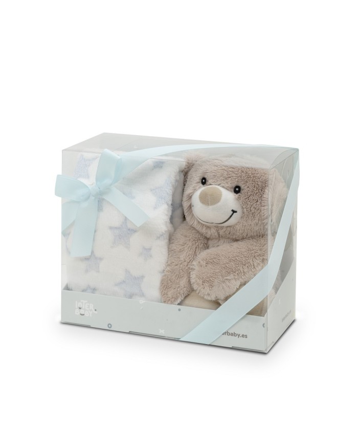 PELUCHE+MANTA ESTRELLA BEAR AZUL