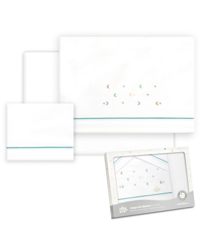 TRIPTICO COCHE ESTRELLA LUNA MULTICOLOR BCO/VERDE