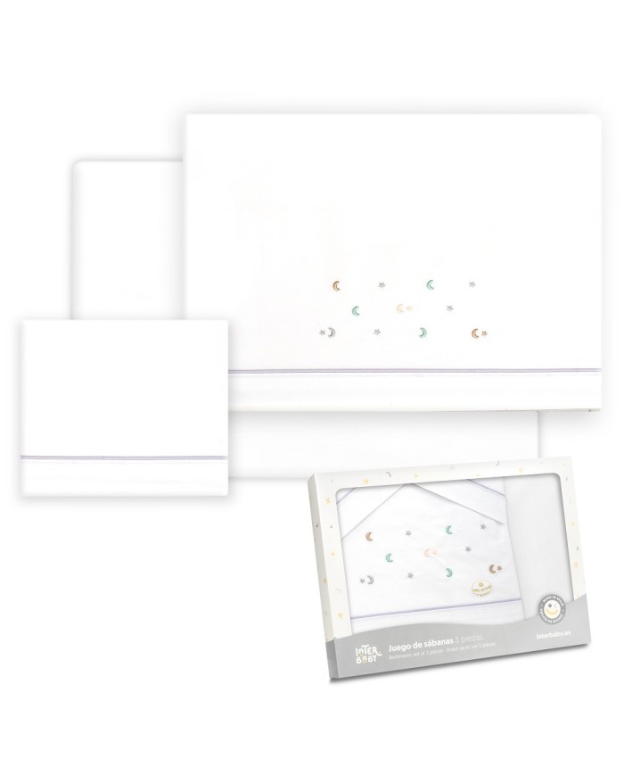 TRIPTICO COCHE ESTRELLA LUNA MULTICOLOR BCO/GRIS