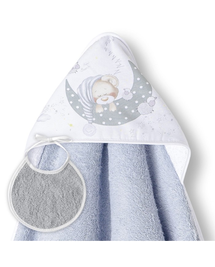 CAPA DE BAÑO 1 X 1 MT MOD BEAR SLEEPING GRIS