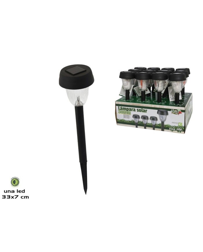 LÁMPARA SOLAR PLÁSTICO SONEN 33.5X7.5CM