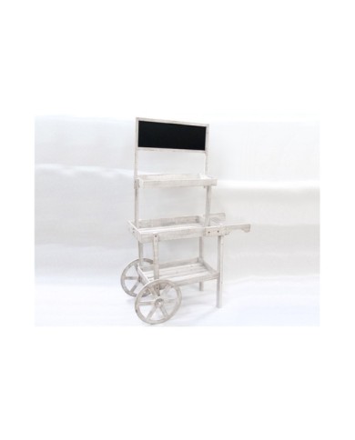 JARDINERA CART C/PIZARRA 145X85 - BLANCO
