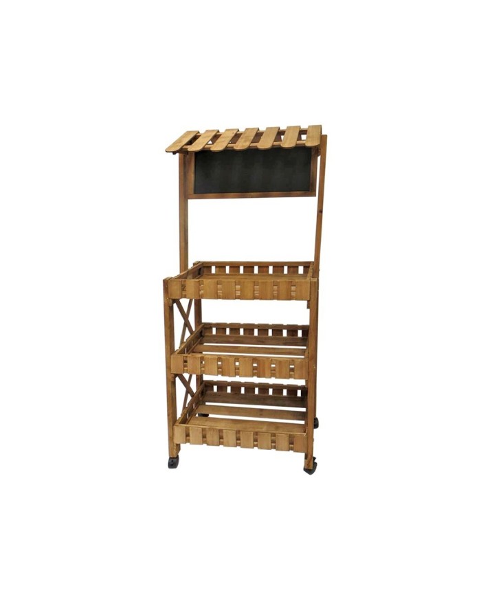 ESTANTERIA MARRON 3 BALDAS 56X32X148CM