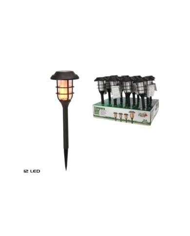 LAMPARA SOLAR LLAMA CASTLE 42CM