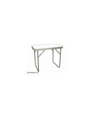 MESA CAMPING BLANCA PLEGABLE ALUMINIO C/ ASA 56X34