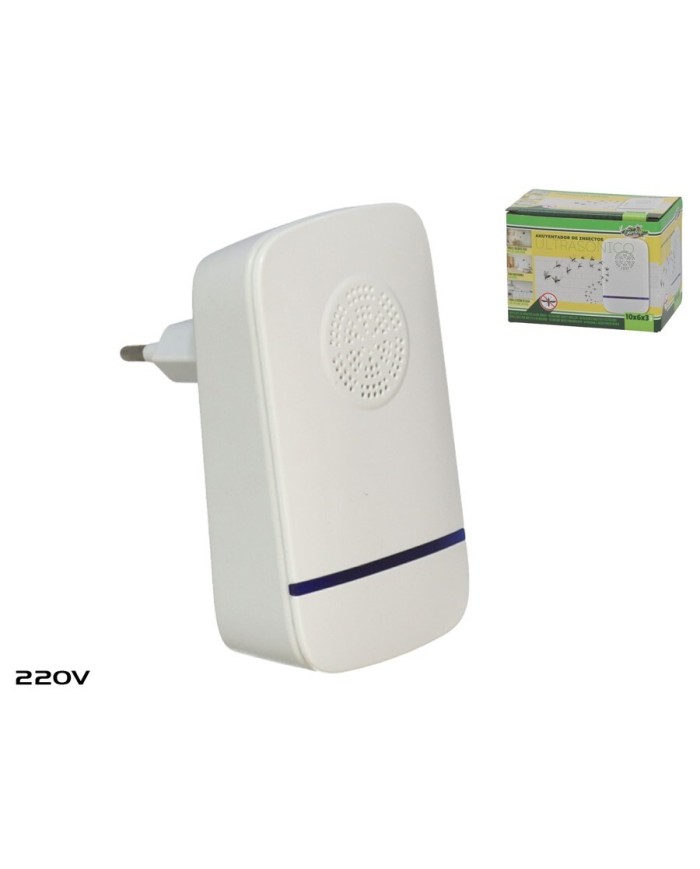 AHUYENTADOR DE INSECTOS ULTRASONICO 10X6X3 CM