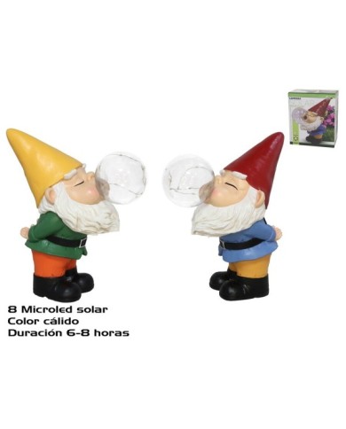 GNOMO POMPA SOLAR 8LUCES 2SRT 21,5X12X25,5 CM