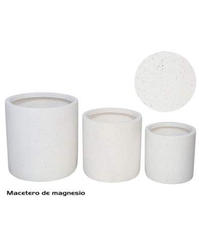 MACETERO X3 KENDRA MAGNESIO 40X40X40 CM