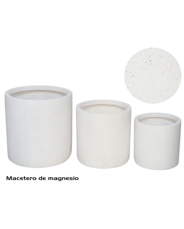 MACETERO X3 KENDRA MAGNESIO 40X40X40 CM