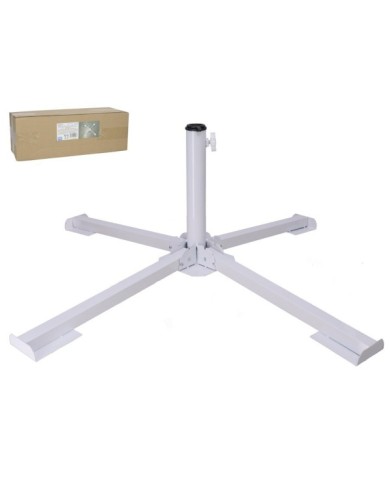 SOPORTE SOMBRILLA ALAN BLANCO 82,5X82,5X27,5 CM