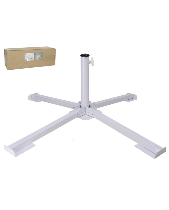 SOPORTE SOMBRILLA ALAN BLANCO 82,5X82,5X27,5 CM