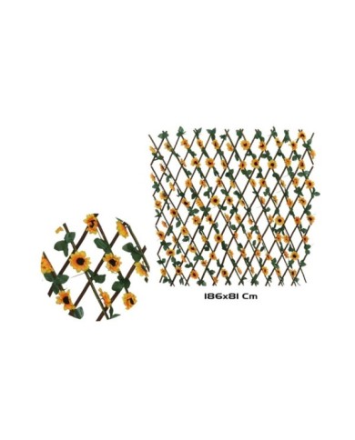 VALLA MADERA EXTEN. C/HOJA GIRASOL