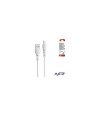 Cable avant tipo c a usb 3a - 1m - blanco - carga rapida