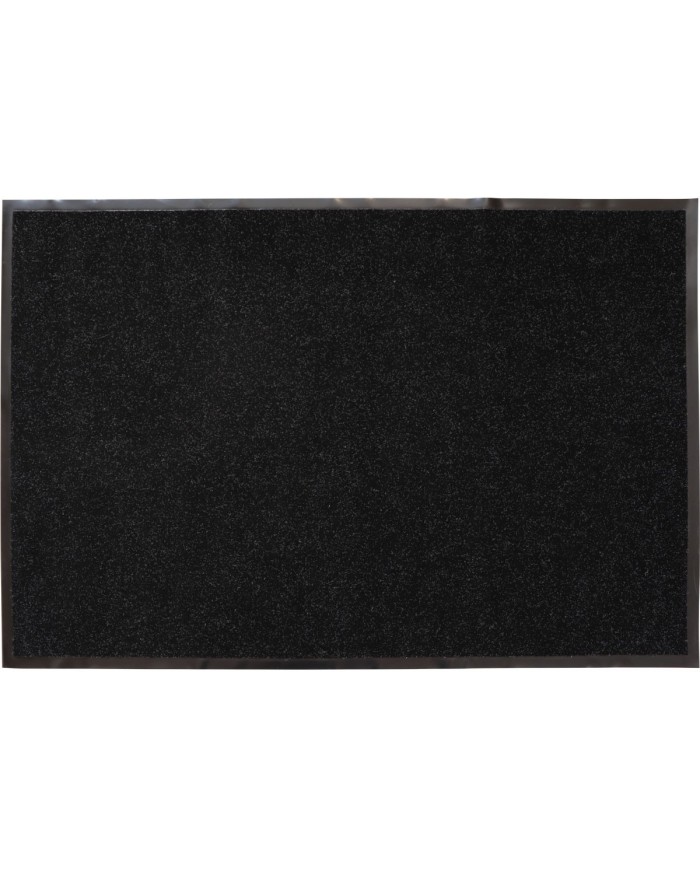 FELPUDO 80X120CM PVC/POLIÉSTER  - NEGRO CHINE BLANCO