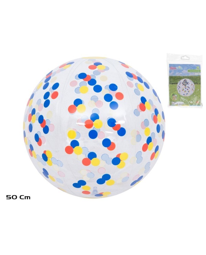 BALON PLAYA COLORINES DIA-50 CM