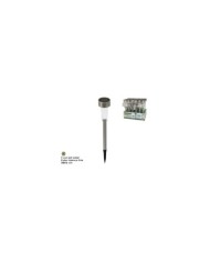 LÁMPARA SOLAR ACERO LED 38.5X5.5CM