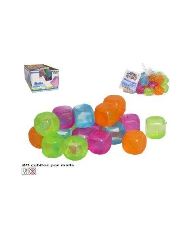 MALLA CUBITOS COLORES X20 REUTILIZABLES