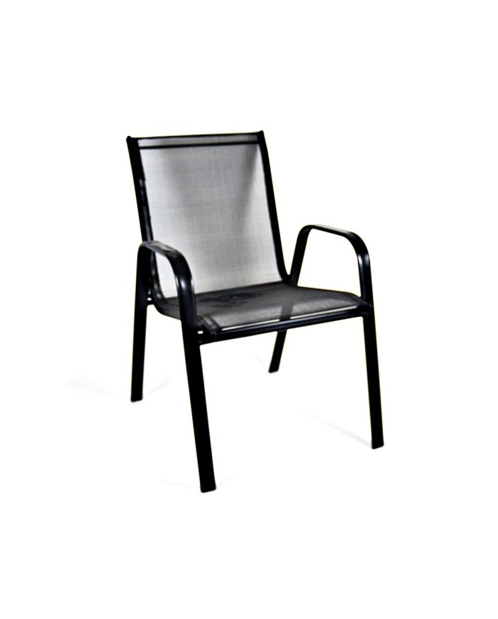 SILLA TERRAZA NEGRA 54X68X90CM