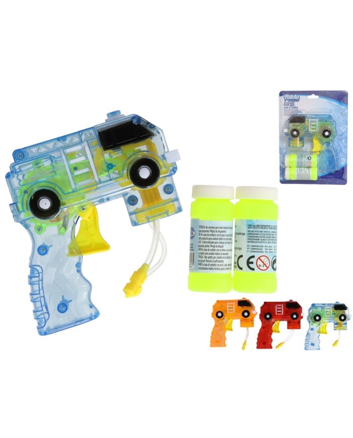 PISTOLA POMPAS FRICCIÓN C/LUZ C/2 BOTES