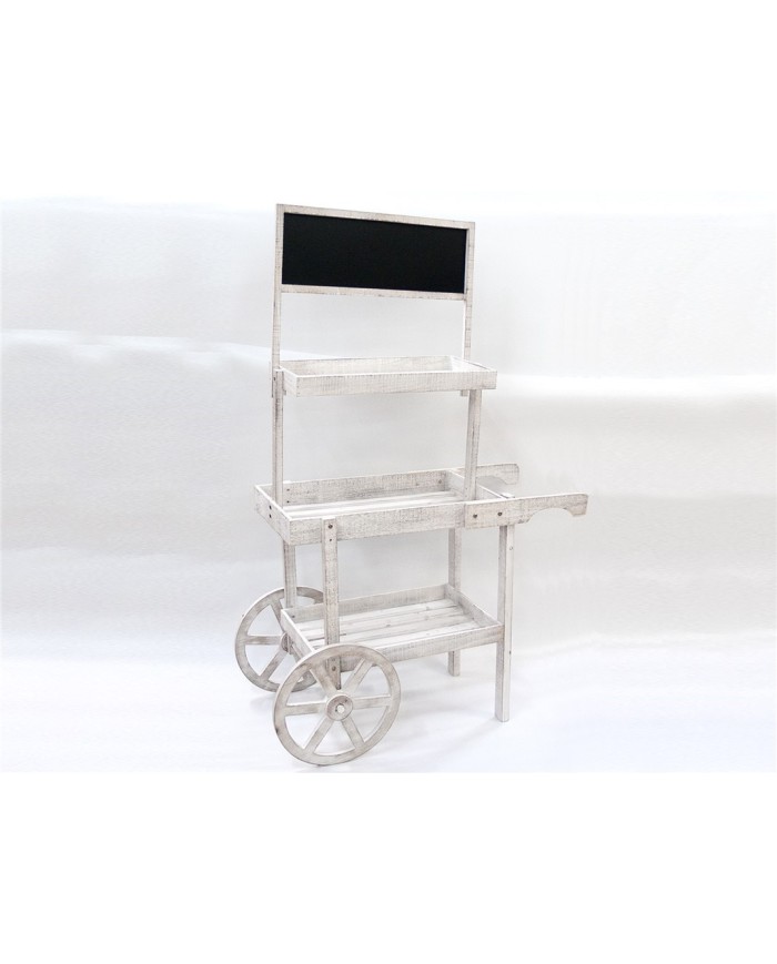 JARDINERA CART C/PIZARRA 145X85 - BLANCO