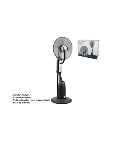 VENTILADOR PIE PULVERIZADOR 40CM 90W 2.8