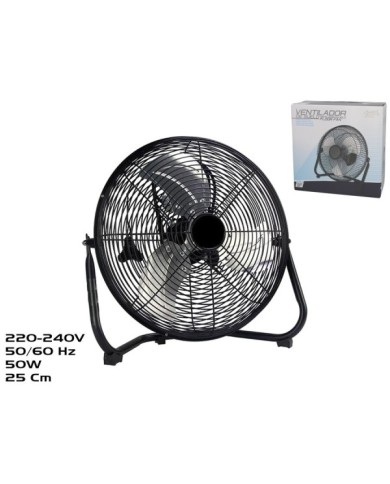 VENTILADOR DE SUELO METAL 29CM 50W