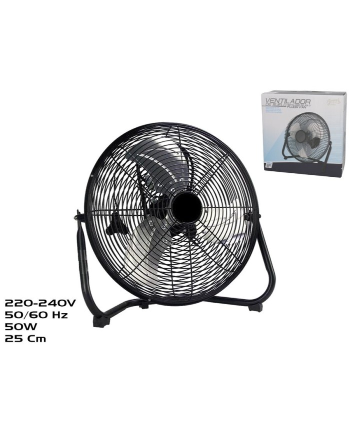VENTILADOR DE SUELO METAL 29CM 50W