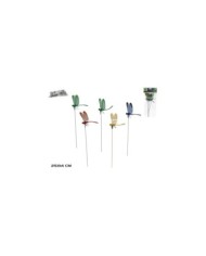 SET 5 PINCHOS JARDIN LIBELULA 25X14CM COLORES SURT