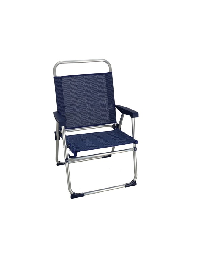 SILLA PLEGABLE AZUL 90X56X51CM