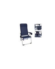 SILLA PLEGABLE AZUL FLORES 5 POSICIONES 113X60X59C