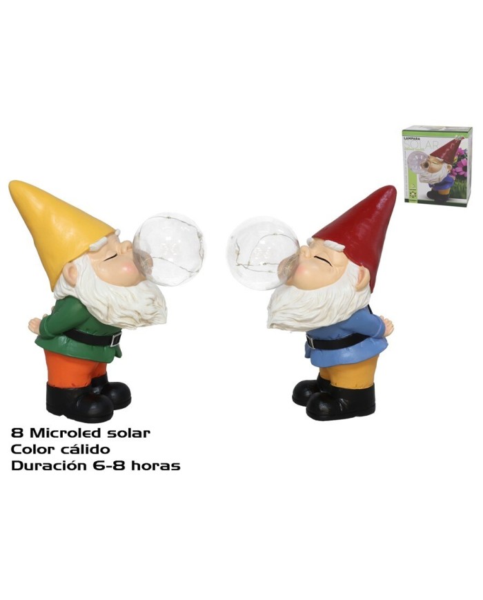 GNOMO POMPA SOLAR 8LUCES 2SRT 21,5X12X25,5 CM