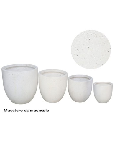 MACETERO X4 LUNA MAGNESIO 53X53X52 CM