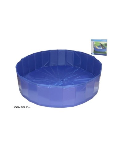 PISCINA MASCOTAS PLEGABLE 100X30 CM