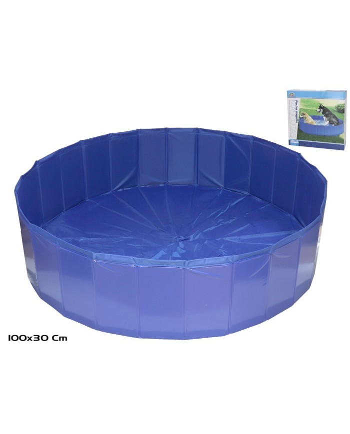 PISCINA MASCOTAS PLEGABLE 100X30 CM