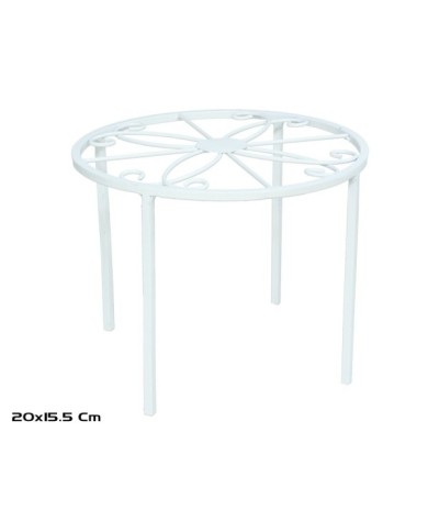 SOPORTE MACETA IRIS 20X15,5 BLANCO