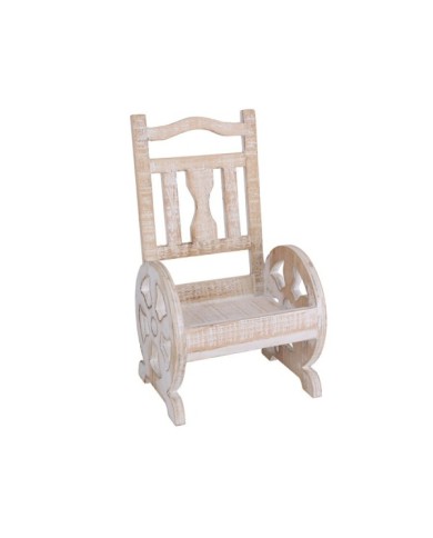 JARDINERA SILLA NATURAL 20X17X36 CM