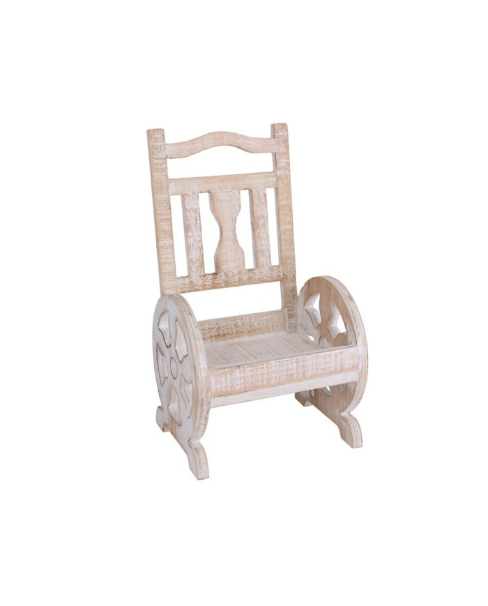 JARDINERA SILLA NATURAL 20X17X36 CM